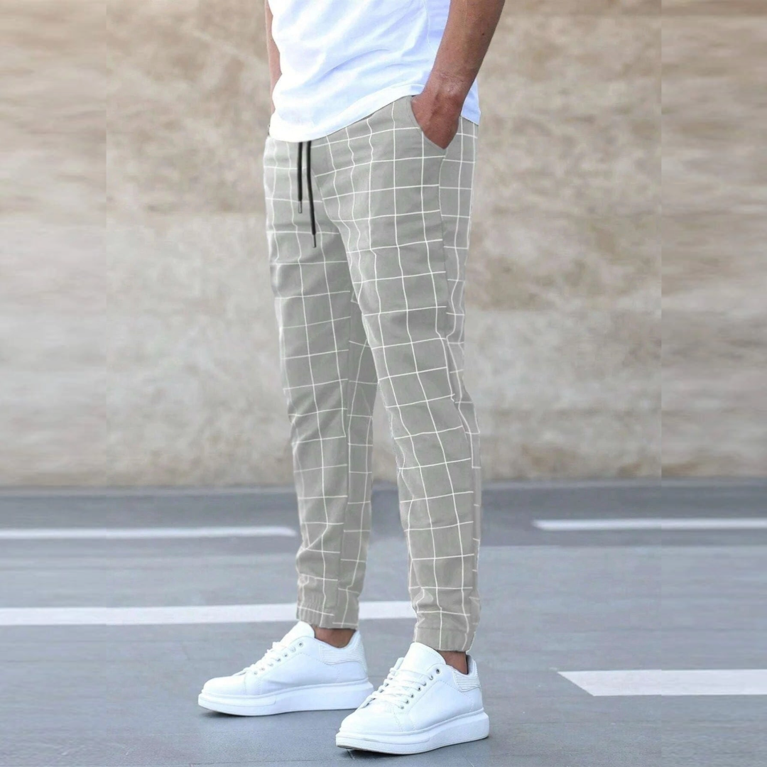 Celso | Joggers de Cuadros para Hombre