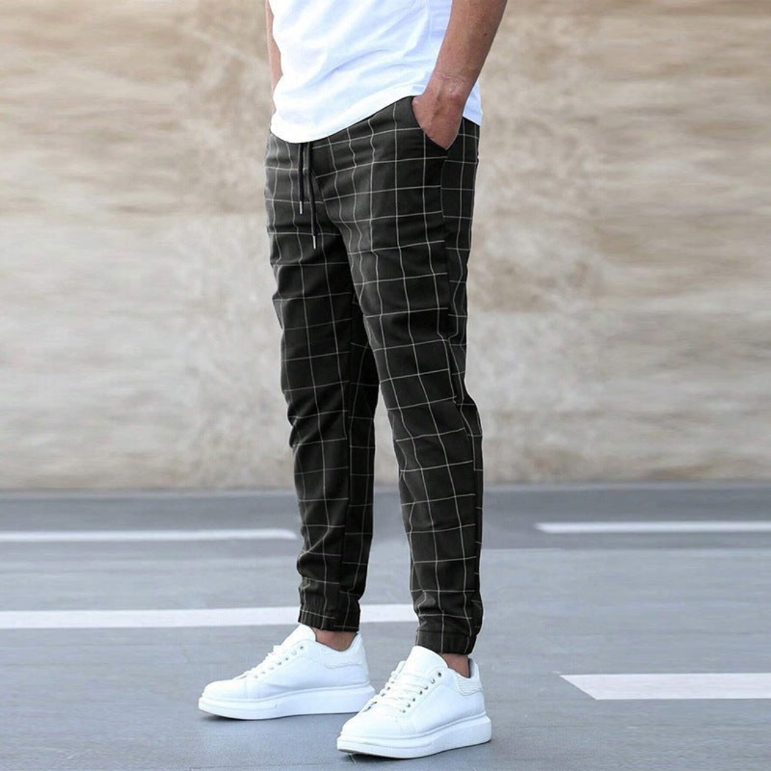 Celso | Joggers de Cuadros para Hombre