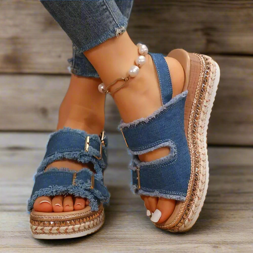 Refugio | Tacones de denim