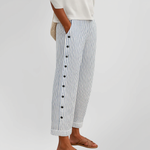 Caitlin | Pantalones a Rayas Elegantes con Botones