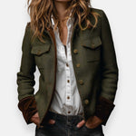 Ana | Chaqueta elegante con detalles de terciopelo