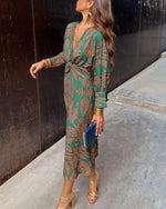 Isadora | Vestido Midi Estampado