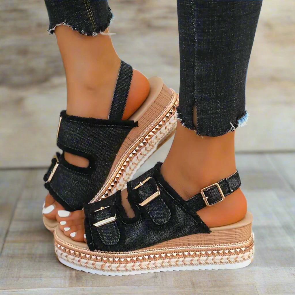 Refugio | Tacones de denim