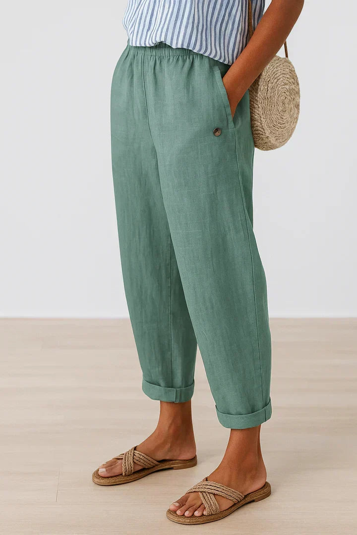Laira - Pantalones Cómodos Brisa