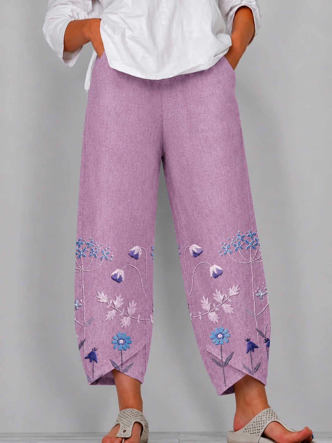 Aven | Pantalones Bordados Chic y Casuales