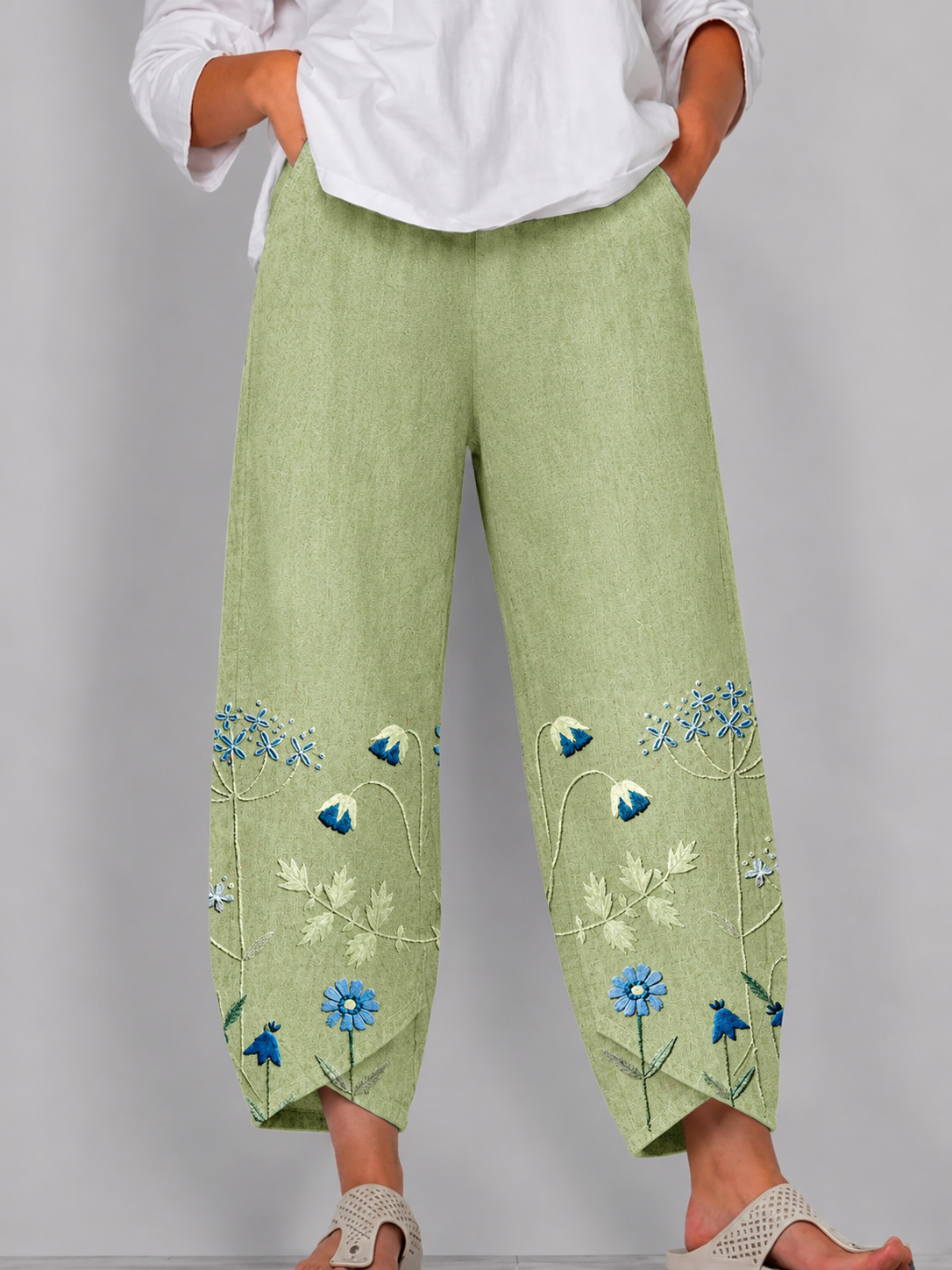 Aven | Pantalones Bordados Chic y Casuales