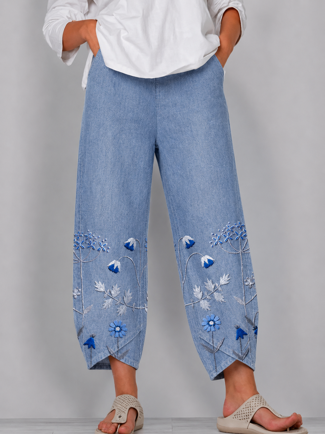 Aven | Pantalones Bordados Chic y Casuales