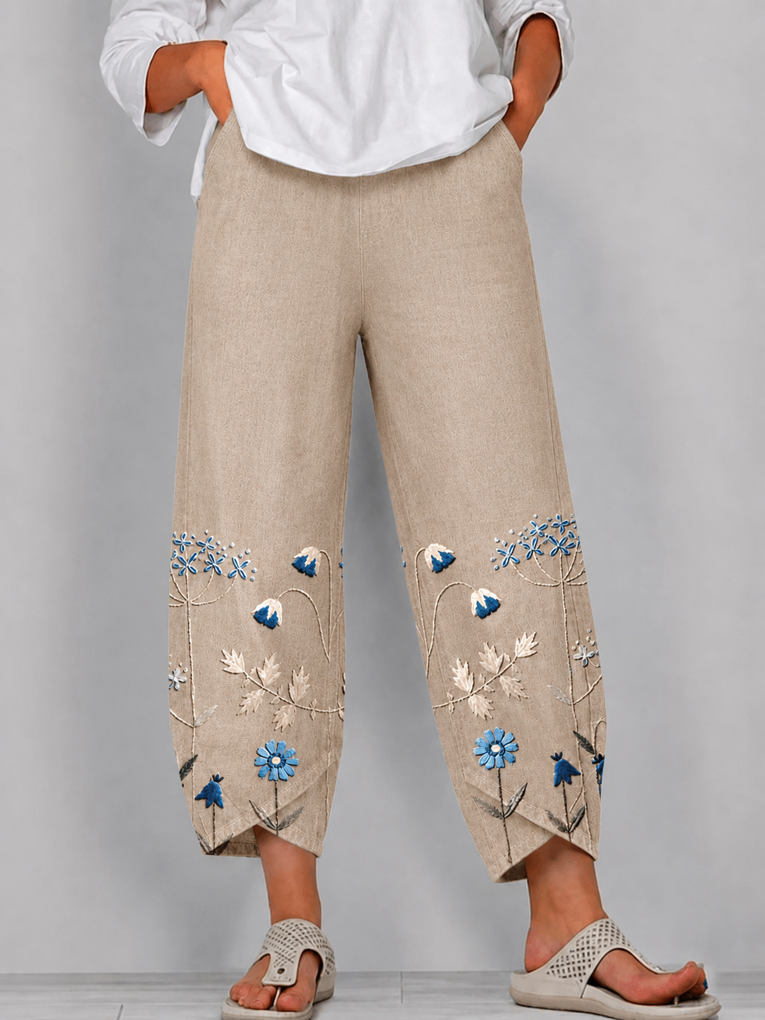 Aven | Pantalones Bordados Chic y Casuales