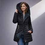 Alejandra | Abrigo acolchado impermeable con capucha
