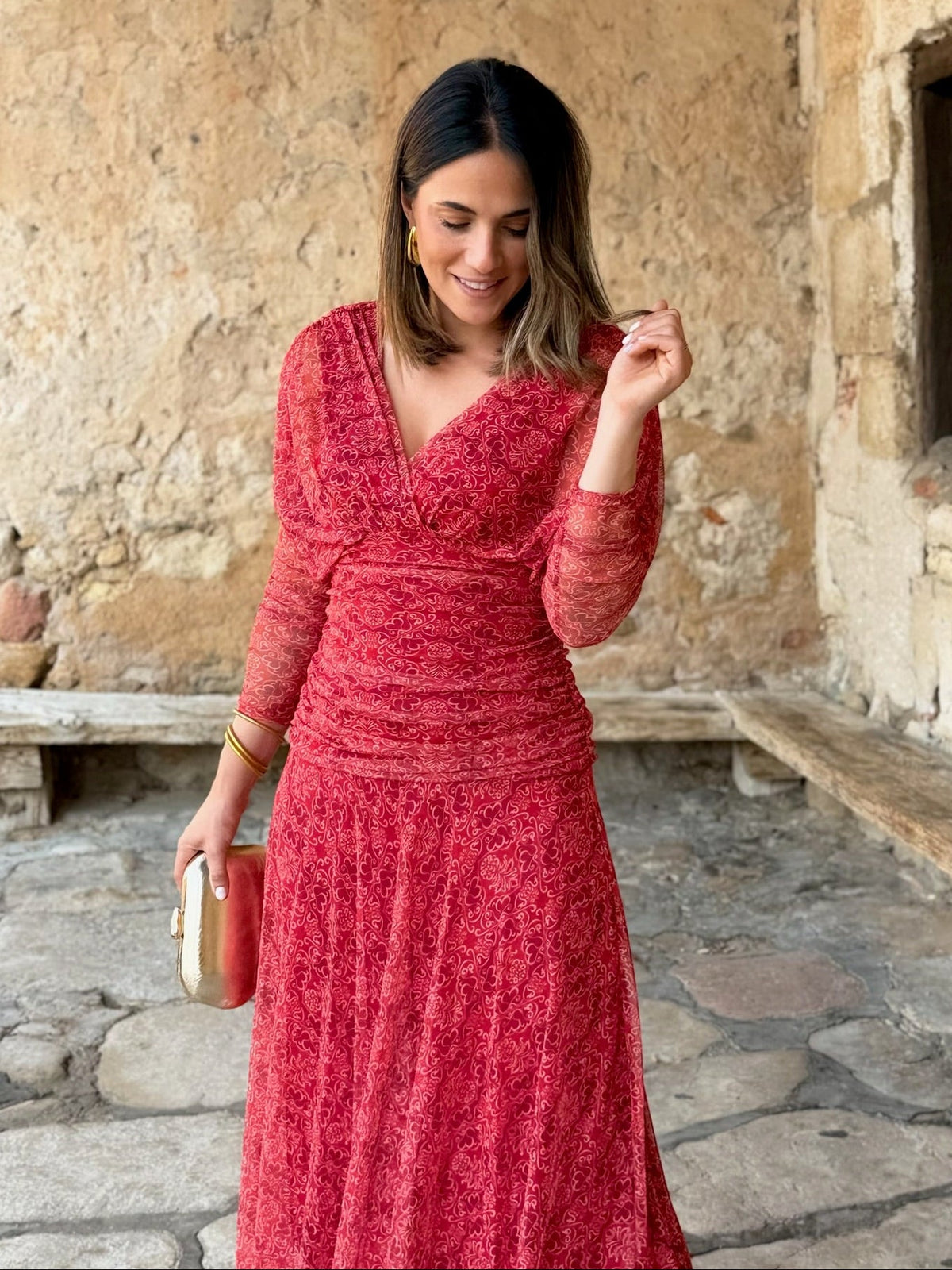 Kaela | Vestido tul estampado