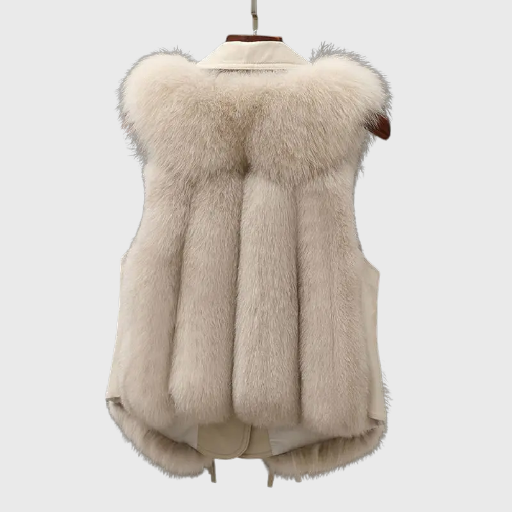 Maeva | Chaleco de cuero elegante