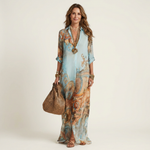 Alice | Vestido Camisero Maxi de Seda