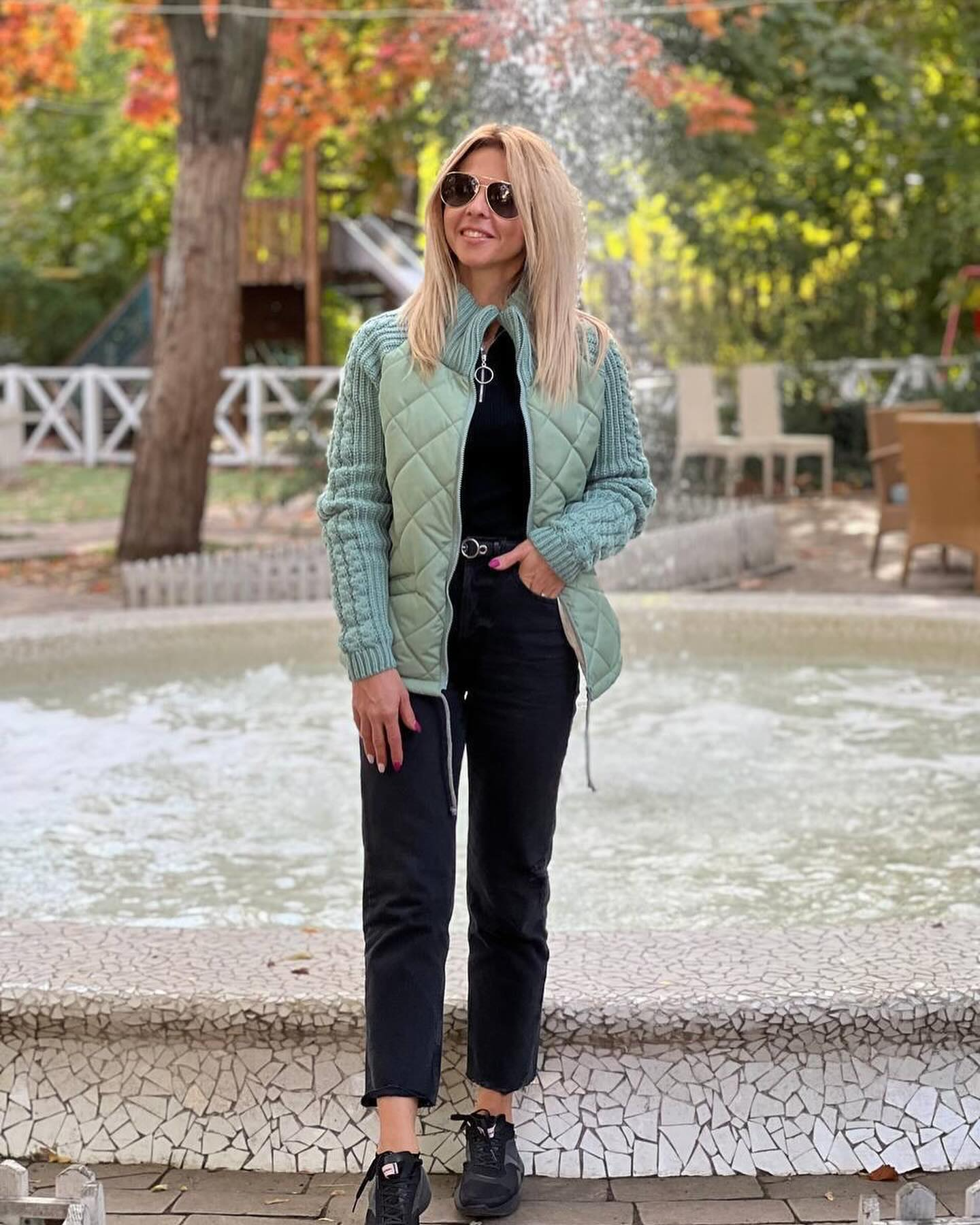 Martina | Chaqueta patchwork de punto
