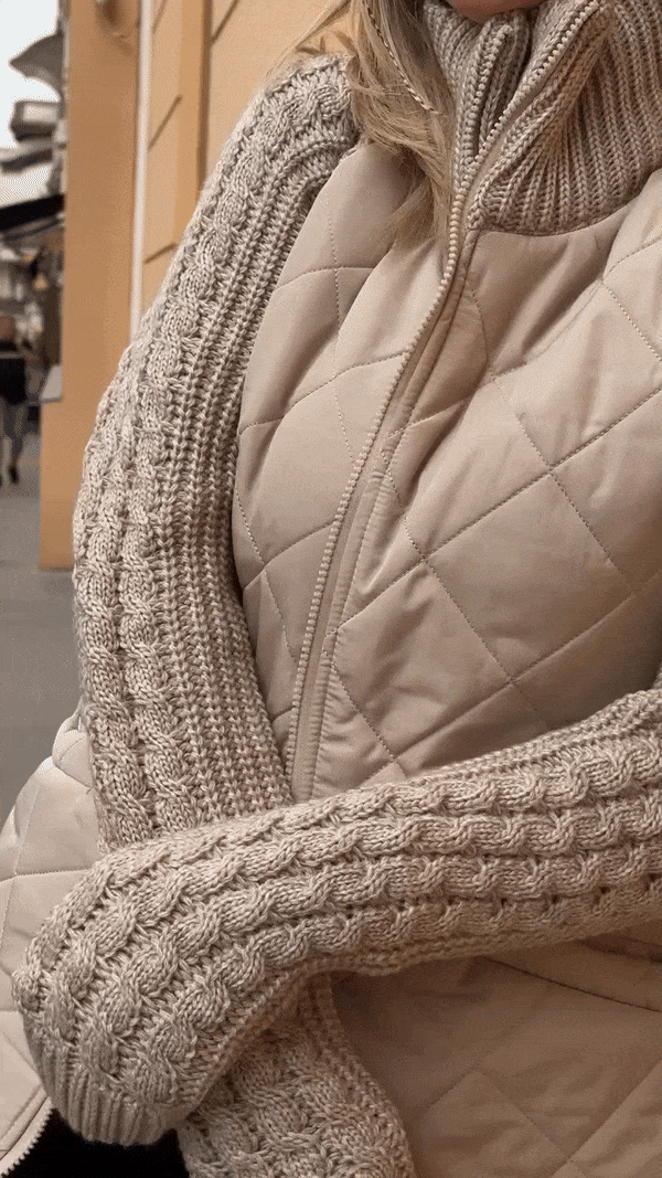 Martina | Chaqueta patchwork de punto