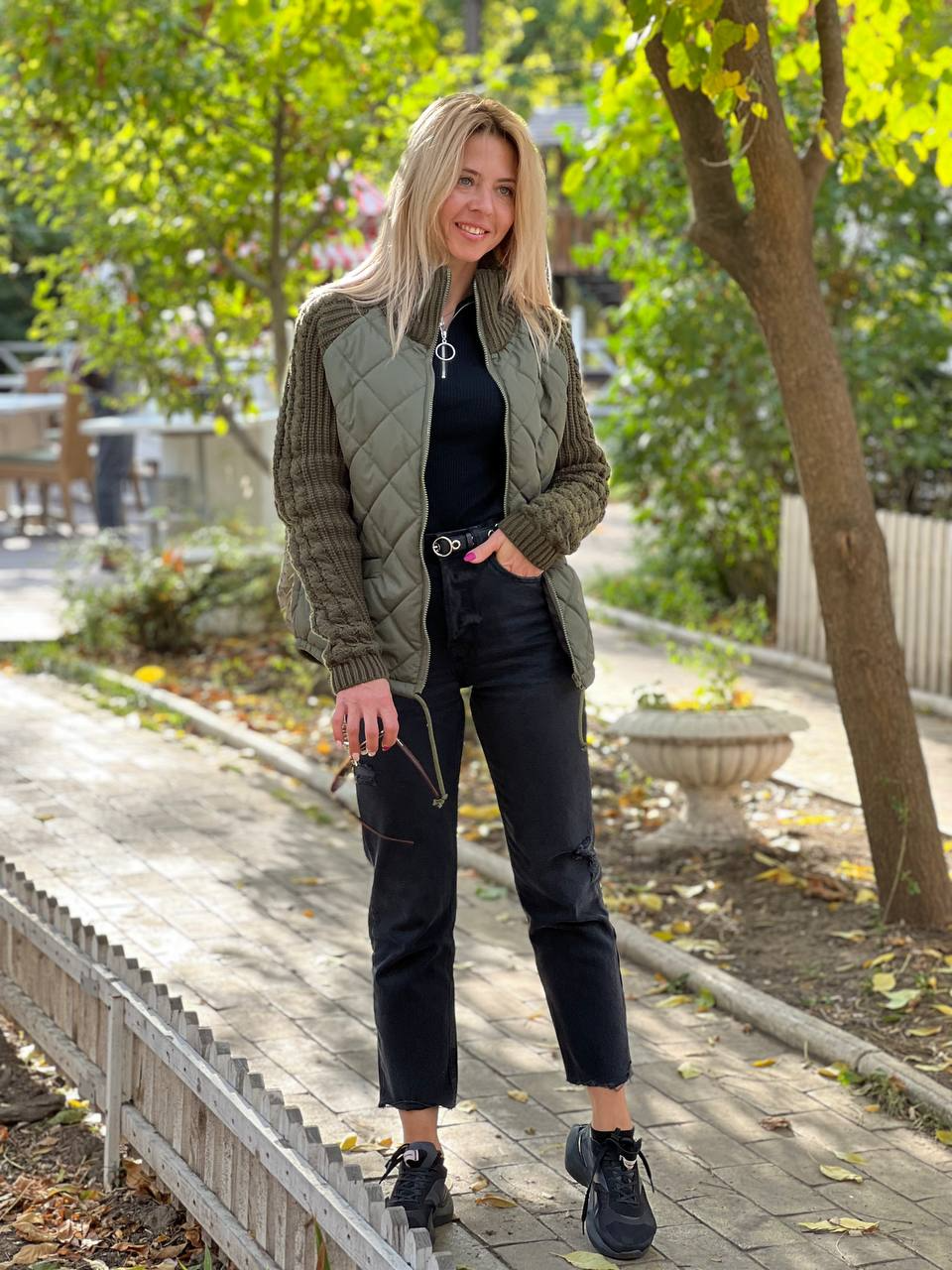 Martina | Chaqueta patchwork de punto