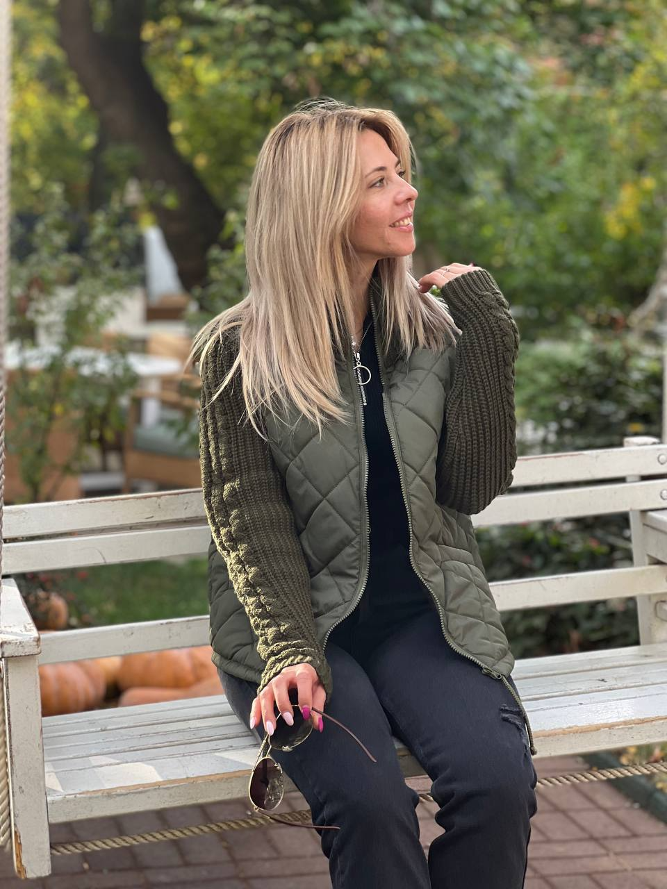 Martina | Chaqueta patchwork de punto