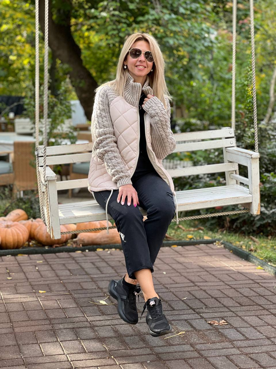 Martina | Chaqueta patchwork de punto