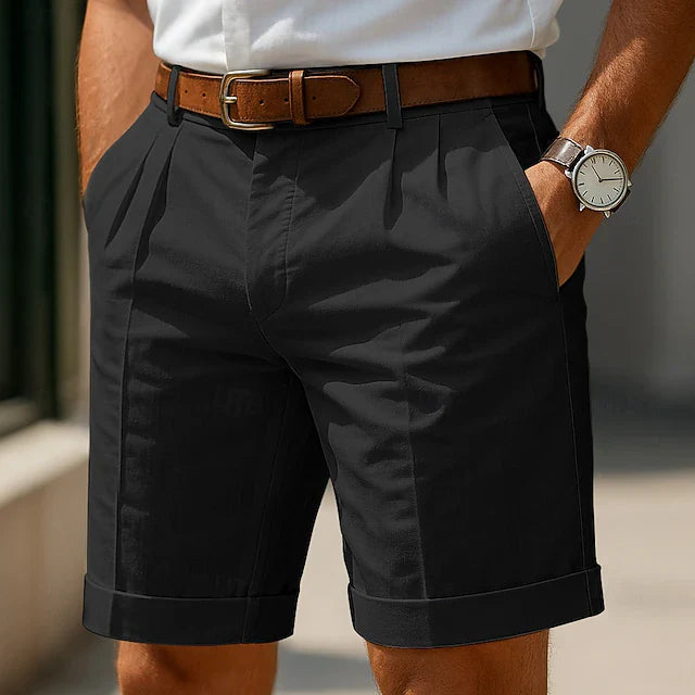 Cazel | Pantalón Corto Chino Plisado Premium