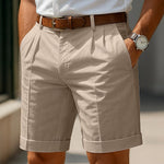Cazel | Pantalón Corto Chino Plisado Premium
