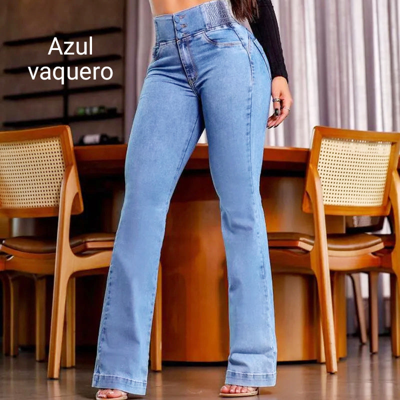 Maira | Vaqueros elásticos con cintura alta