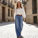Paula | Vaqueros de Cintura Alta y Pierna Ancha