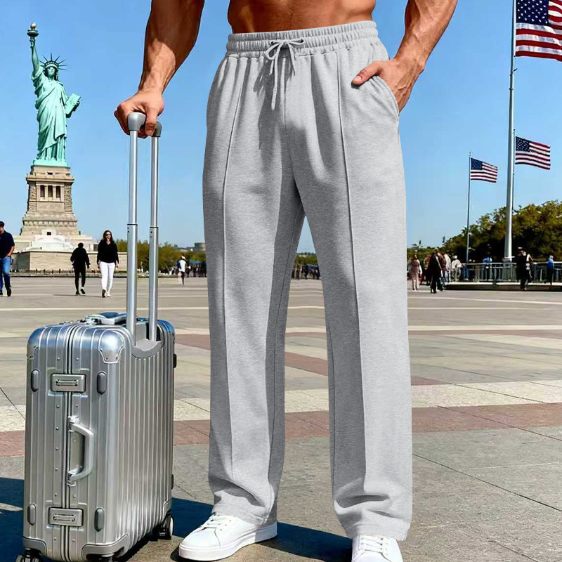 Mateo | Pantalones Rectos con Cordón Ajustable