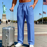 Mateo | Pantalones Rectos con Cordón Ajustable