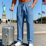Mateo | Pantalones Rectos con Cordón Ajustable