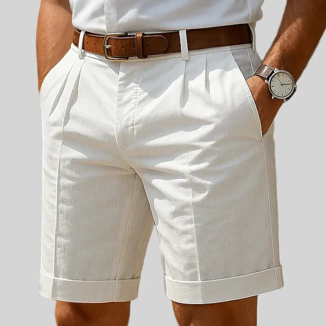 Cazel | Pantalón Corto Chino Plisado Premium